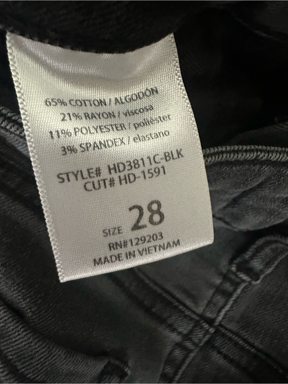 Hidden cropped jeans - Picture 3 of 4